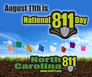 August 11 is National Call before you dig day